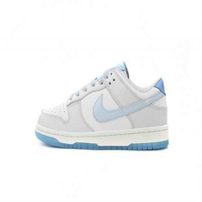 Men's Dunk Low White/Grey Shoes 0398