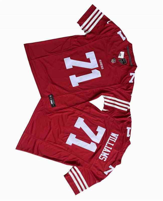 Men's San Francisco 49ers #71 Trent Williams Red F.U.S.E. Vapor Untouchable Limited Stitched Jersey