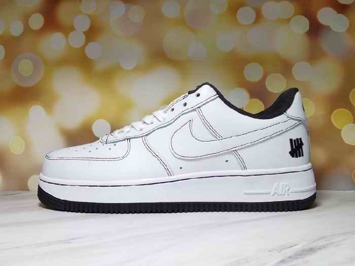 Women's Air Force 1 White/Black Shoes 0168