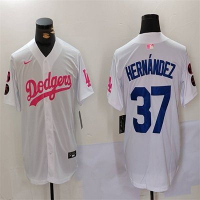 Men's Los Angeles Dodgers #37 Teoscar Hern