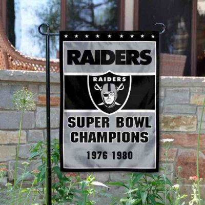 Las Vegas Raiders Double-Sided Garden Flag 004 (Pls check description for details)