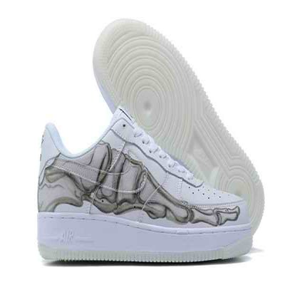 Women's Air Force 1 Low Top White Shoes 076