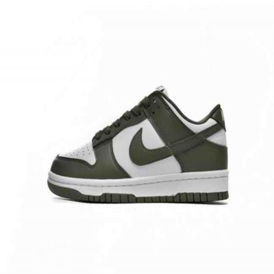 Men's Dunk Low Olive/White Shoes 0343