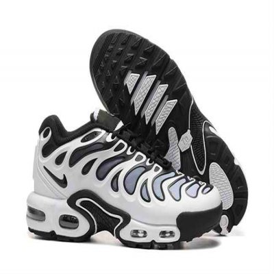 Women's Hot sale Running weapon Air Max TN Black/White Shoes 0084