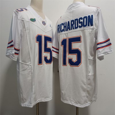 Men's Florida Gators #15 Anthony Richardson White F.U.S.E Stitched Jersey