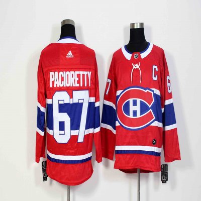 Men's Adidas Montreal Canadiens #67 Max Pacioretty Red Stitched NHL Jersey