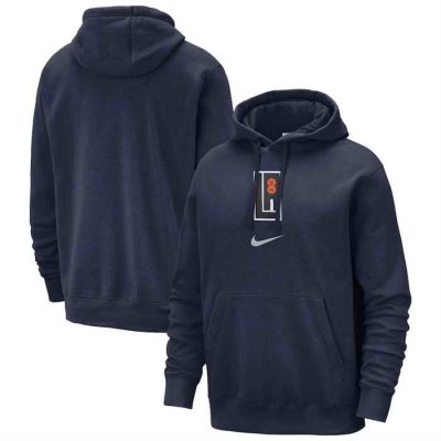 Men's Los Angeles Clippers Navy 2023/24 City Edition Essential Club Pullover Hoodie