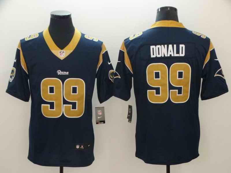 Men's Los Angeles Rams #99 Aaron Donald Navy Vapor Untouchable Limited Stitched NFL Jersey