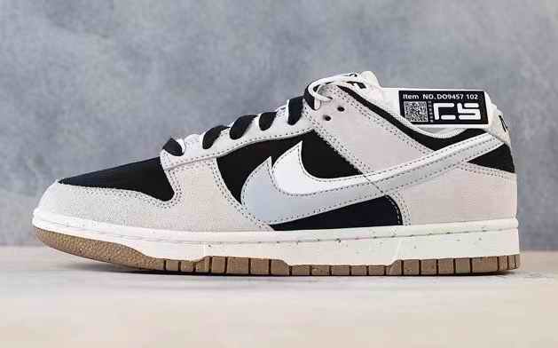 Women's Dunk Low Gray Black Shoes 208