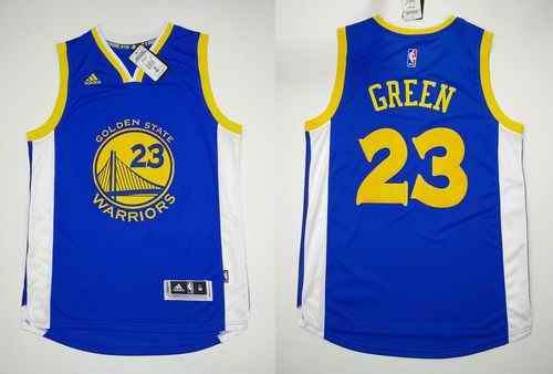 Revolution 30 Warriors #23 Draymond Green Blue Stitched NBA Jersey