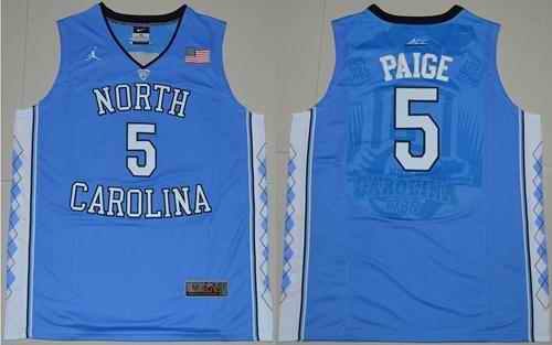 North Carolina #5 Marcus Paige Blue Basketball Stitched NCAA Jersey