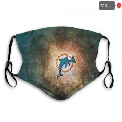 Miami Dolphins Face Mask 005 Filter Pm2.5 (Pls check description for details)