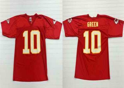 Men's Kansas City Chiefs #10 Trent Green Red Stitched Jersey