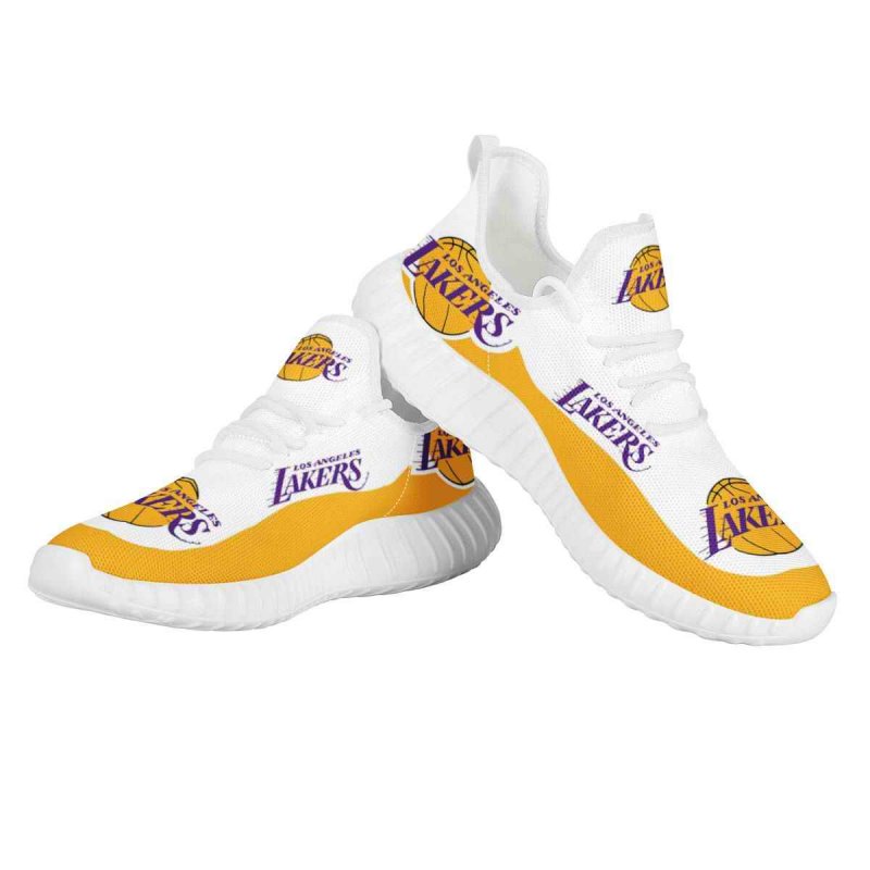 Men's Los Angeles Lakers Mesh Knit Sneakers/Shoes 004