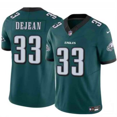 Men's Philadelphia Eagles #33 Cooper DeJean Green 2024 New F.U.S.E. Vapor Untouchable Limited Stitched Football Jersey