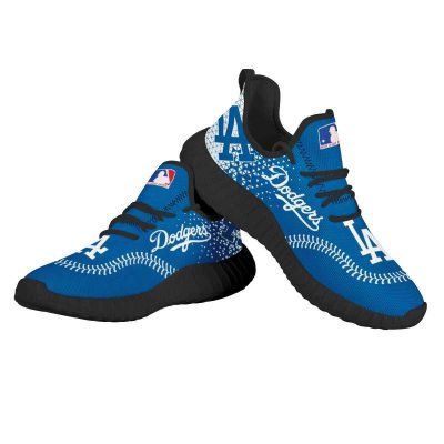 Men's Los Angeles Dodgers Mesh Knit Sneakers/Shoes 004