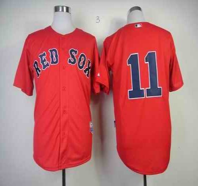 Red Sox #11 Clay Buchholz Red Cool Base Stitched MLB Jersey