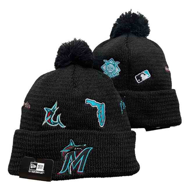 Miami Marlins Knit Hats  013