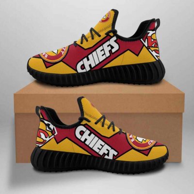 Men's Kansas City Chiefs Mesh Knit Sneakers/Shoes 012