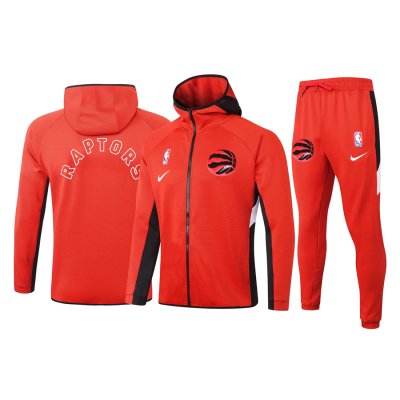 Men's Toronto Raptors Red Warmup Hoodiesuit