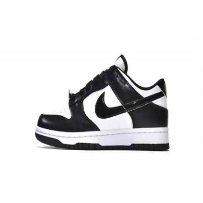 Men's Dunk Low White/Black Shoes 0408