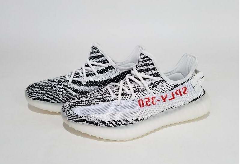 Adidas Yeezy Boost 350 V2 Zebra -White/Core Black/Red+Video