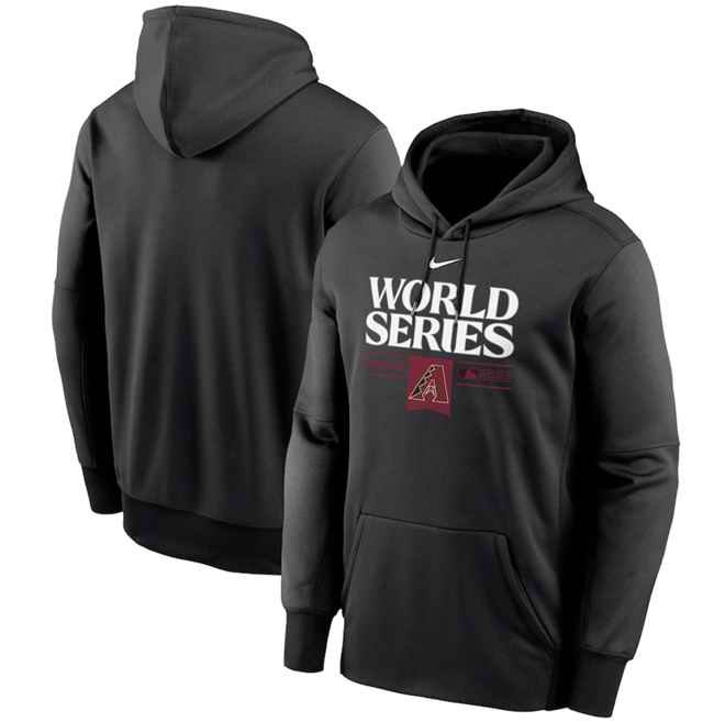 Men's Arizona Diamondbacks Black 2023 World Series Collection Dugout Pullover Hoodie