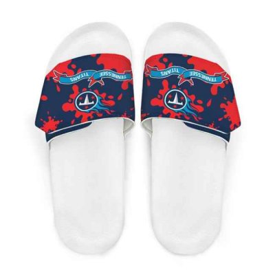 Men's Tennessee Titans Beach Adjustable Slides Non-Slip Slippers/Sandals/Shoes 001