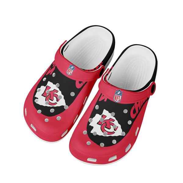 Women's Kansas City Chiefs Bayaband Clog Shoes 001