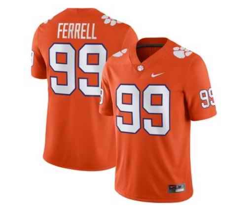 Men's Memphis Tigers #99 Clelin Ferrell Orange Game Jersey