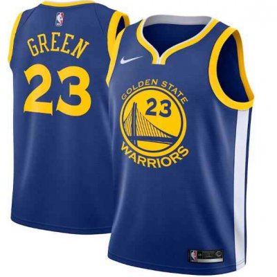 Men's Golden State Warriors #23 Draymond Green Royal Icon Edition Swingman Stitched Jersey