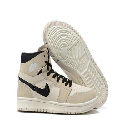 Men's Running Weapon Air Jordan 1 High Cream Shoes 0364