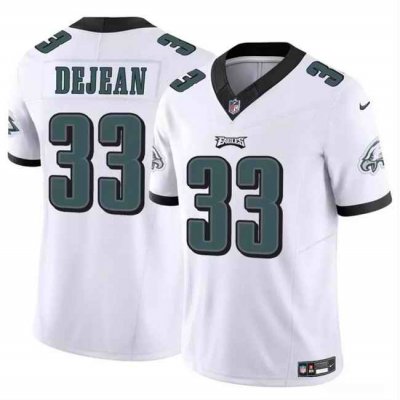 Youth Philadelphia Eagles #33 Cooper DeJean White 2024 Draft F.U.S.E Vapor Untouchable Limited Stitched Football Jersey