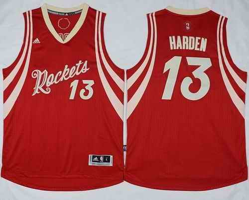 Rockets #13 James Harden Red 2015-2016 Christmas Day Stitched NBA Jersey