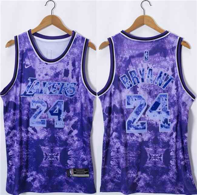 Men's Los Angeles Lakers #24 Kobe Bryant 2023 Purple Stitched Basketball Jersey