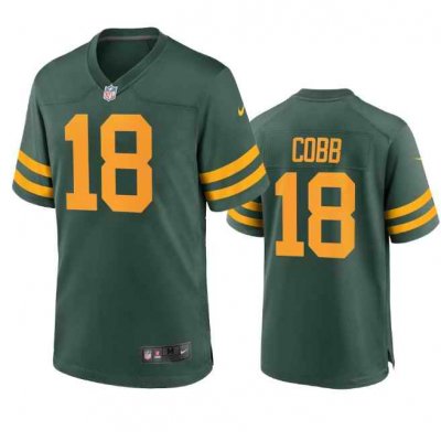 Men's Green Bay Packers #18 Randall Cobb 2021 Green Stitched Football Jersey