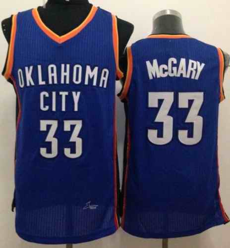 Revolution 30 Thunder #33 Mitch McGary Blue Stitched NBA Jersey