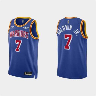 Men's Golden State Warriors #7 Patrick Baldwin Jr. 2022 Royal Stitched Basketball Jersey