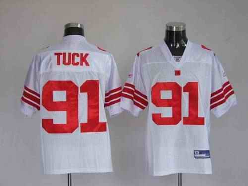 Giants #91 Justin Tuck White Stitched Youth NFL Jersey