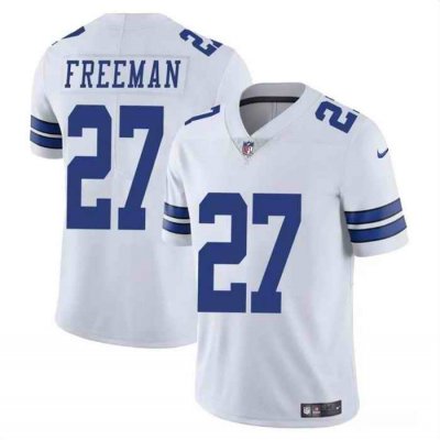 Youth Dallas Cowboys #27 Royce Freeman White Vapor Untouchable Limited Stitched Football Jersey