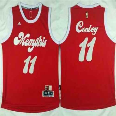 Grizzlies #11 Mike Conley Red 2015-2016 Christmas Day Stitched NBA Jersey