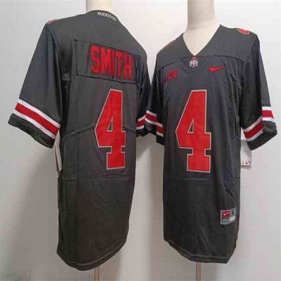 Men's Ohio State Buckeyes #4 Jeremiah Smith Black Limited Stitched Jersey