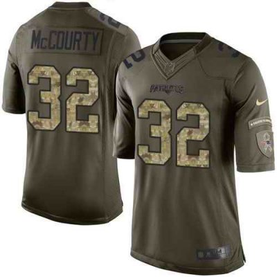 Nike Patriots #32 Devin McCourty Green Men's Stitched NFL Limited Salute to Service Jersey