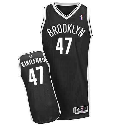 Revolution 30 Nets #47 Andrei Kirilenko Black Road Stitched NBA Jersey