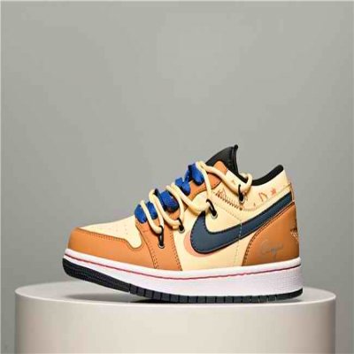 Women's Running Weapon Air Jordan 1 Low Brown Shoes 0370