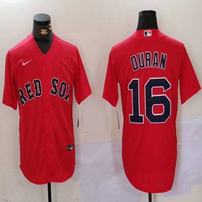 Men's Boston Red Sox #16 Jarren Duran Red Stitched Baseball Jersey