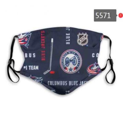 Columbus Blue Jackets Face Mask 5571 Filter Pm2.5 (Pls check description for details)