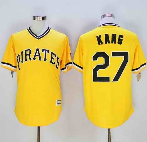 Pirates #27 Jung-ho Kang Gold New Cool Base Stitched MLB Jersey