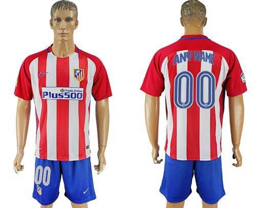 Atletico Madrid Personalized Home Soccer Club Jersey