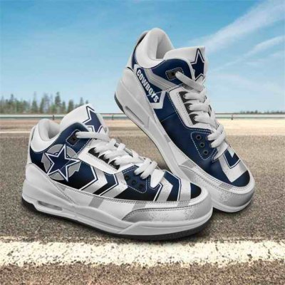 Women's Dallas Cowboys Air Jordan 3 Sneakers/Shoes 001